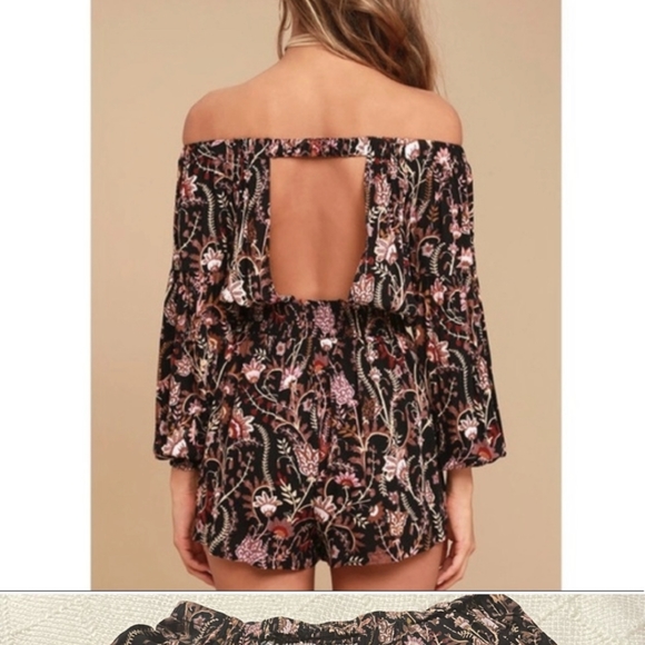 Free People Floral Romper - Picture 3 of 6